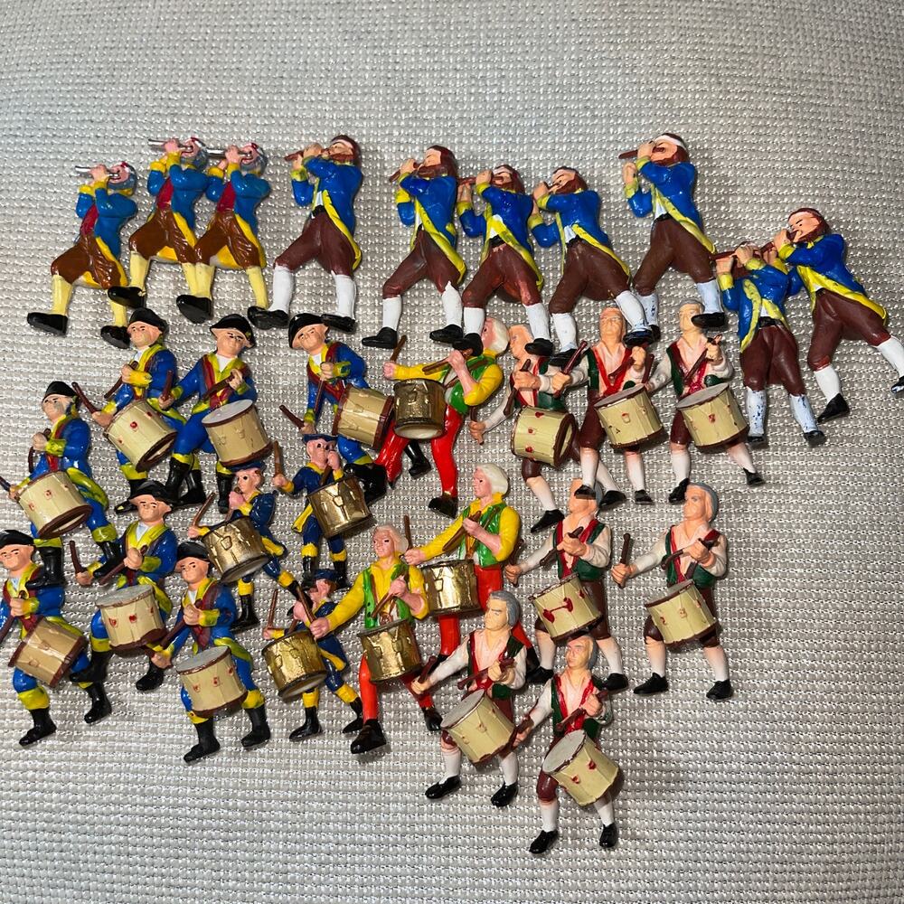 Sets Revolutionary War Soldiers Spirit of 76 Marching Band Miniatures Instrument